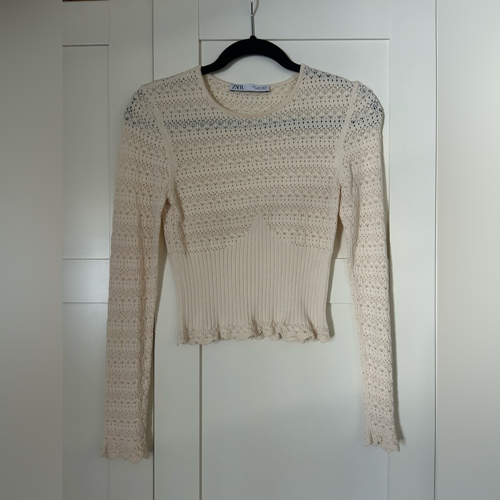 Zara crochet top